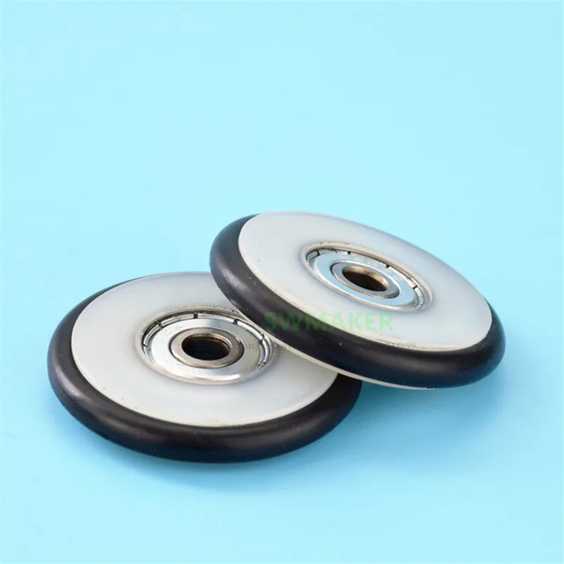 1Pc 6*41*7mmm Buna-N rubber O rubber ring rubber rubber roller, mute elasticity, blackboard fishing tackle, 626 bearing pulley