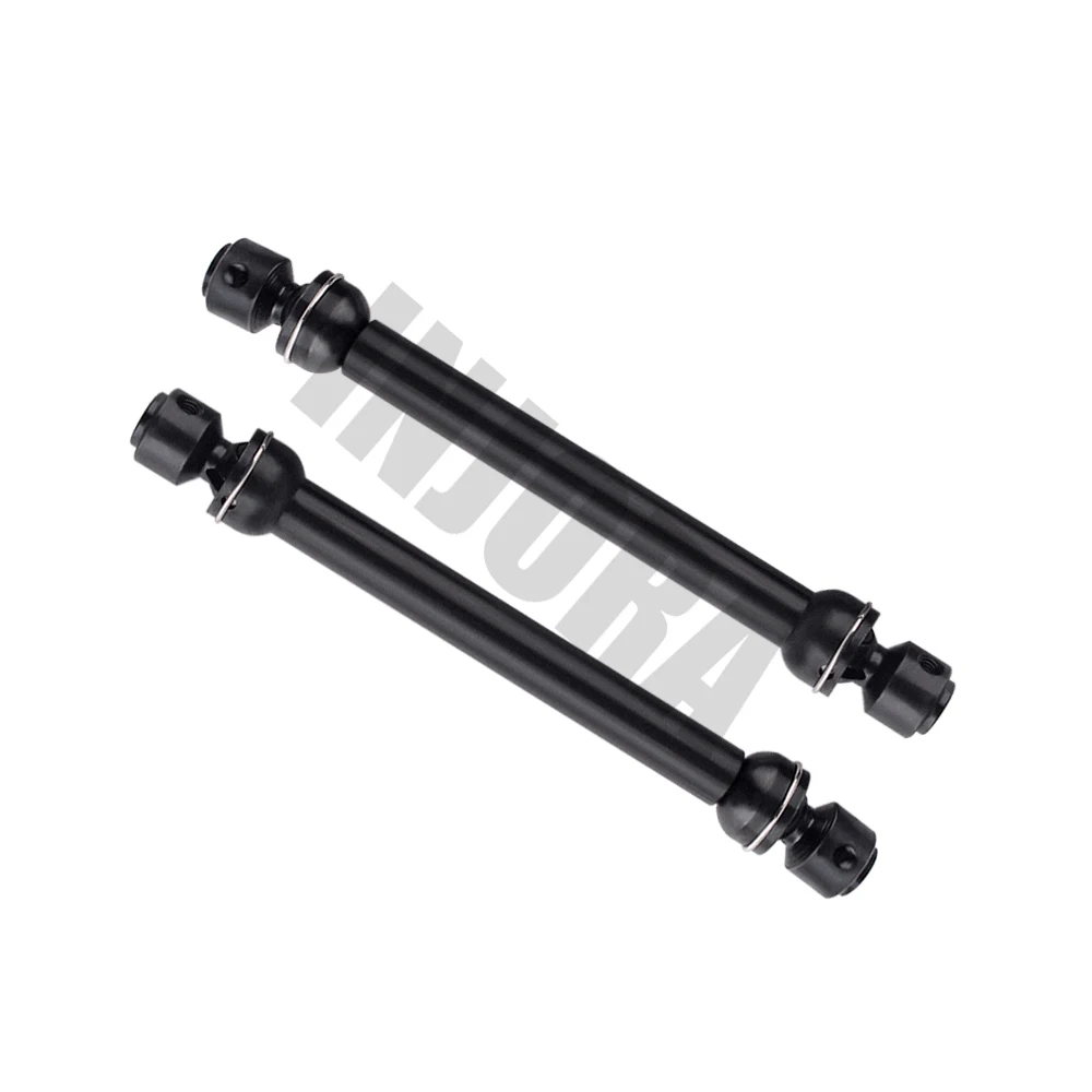 INJORA Steel CVD Drive Shaft 88-113mm 112-152mm for 1/10 RC Crawler Car SCX10 90046 Upgrade Parts