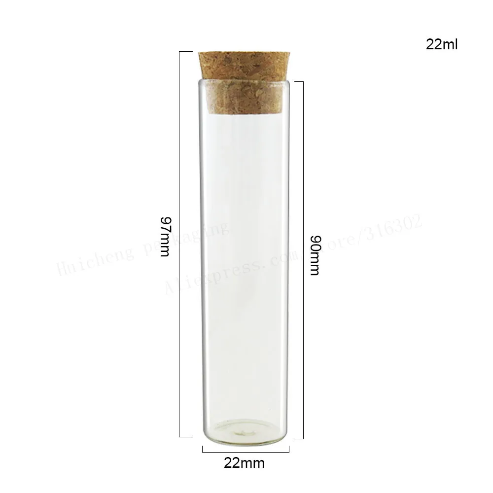 50 x 4 ml, 5 ml, 7 ml, 18 ml, 22 ml Glasröhre mit Korken, kleine Röhre, Glasflasche, Korken-Fläschchen für Schmuck, Perlen-Display