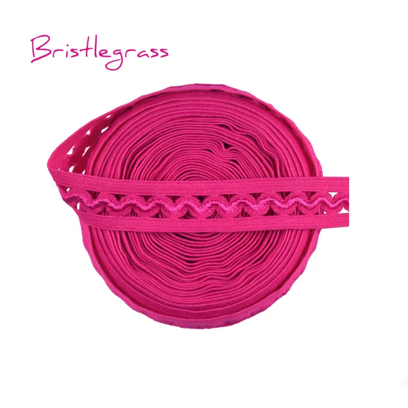 BRISTLEGRASS 2 5 10 Yard Lace Trim Elastic 5/8\