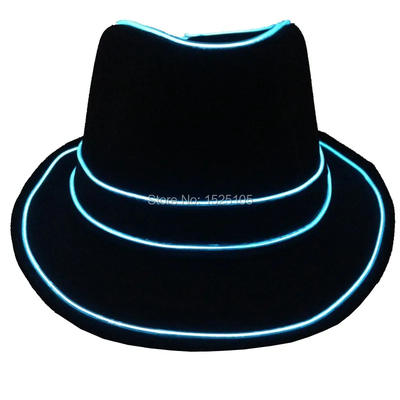 Led Atuo Flashing Light Cap EL Wire Hat Unisex Headwear Cap EL Glowing Caps