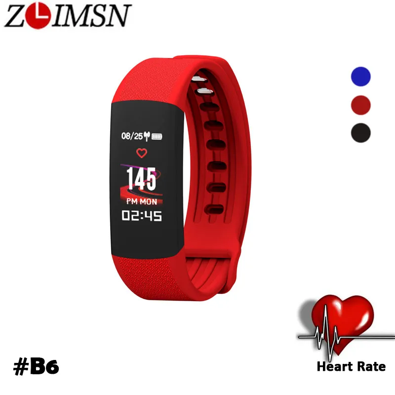 ZLIMASNกันน้ำสมาร์ทนาฬิกาฟิตเนสสร้อยข้อมือHeart Rate MonitorความดันโลหิตPedometerบลูทูธสำหรับIOS Androidโทรศัพท์