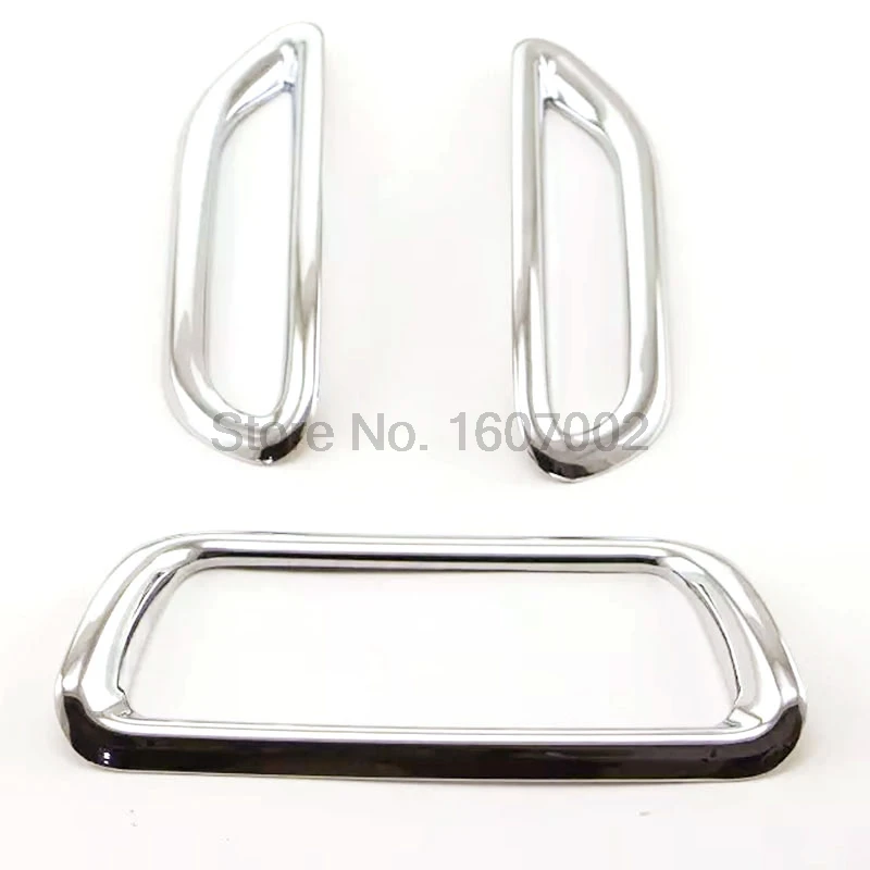 For Nissan Qashqai 2014 2015 2016 3pcs Chrome Tail Rear Light Cover Brake Stop lamp Trim Bezel Car Exterior Accessories