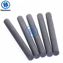 5pcs Black Carbon Rod 99.99% Graphite Electrode Cylinder Rods Bars 100x10mm For Industry Tools