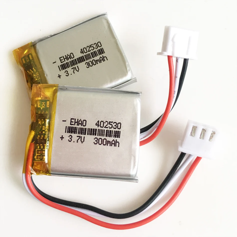 3.7V 300mAh 402530 Akumulator litowo-polimerowy LiPo JST 1.0/1.25/1.5/2.0/2.5mm 3pin do ręcznego GPS Mp3 GPS Bluetooth