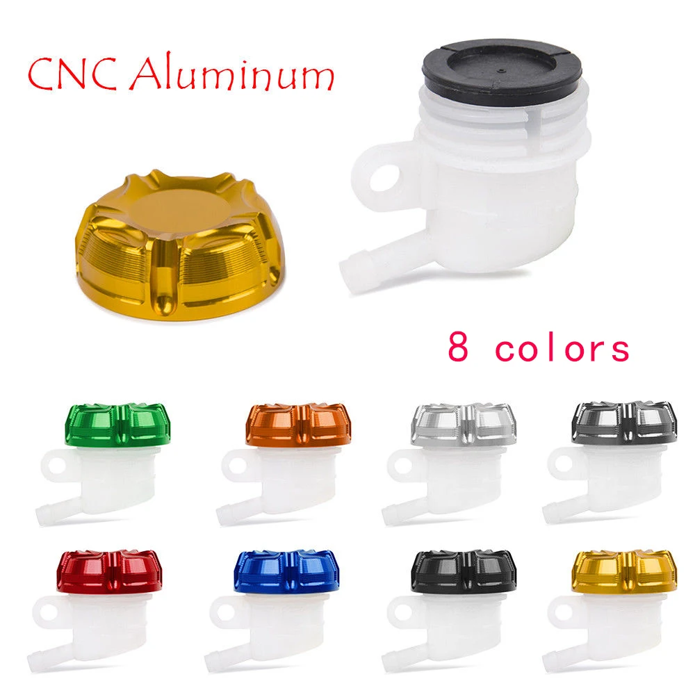 

Motorcycle Part CNC Aluminum Rear Brake Master Cylinder Fluid Bottle Reservoir Tank Oil Cup