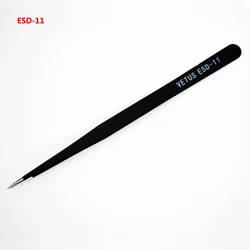 1Pc VETUS ESD-11 Tweezers Safe Anti-static BGA Precision Electrostatic Tweezers