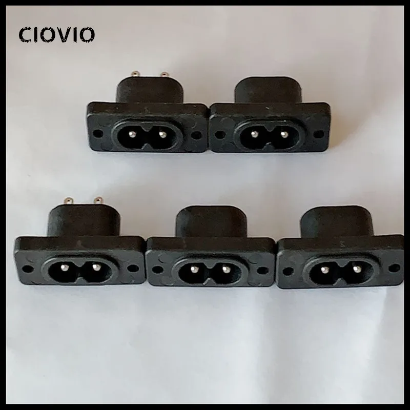AC250V 2,5A 20 шт. 2-контактная розетка IEC 320 C8 с винтовым креплением