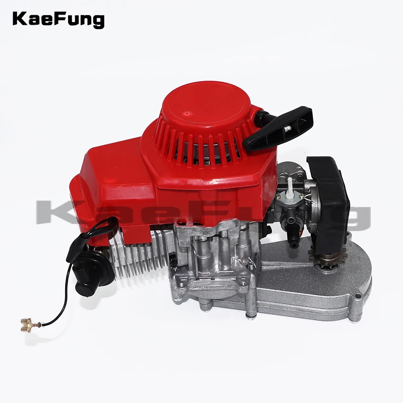 

49CC 2 Stroke Motor Engine with T8F 14t Gear Box Easy to Start Pocket Bike Mini Dirt DIY