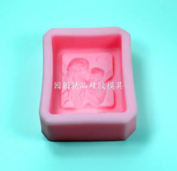 Mother And baby Silicone Soap mold DIY Carft 3d soap molds S036