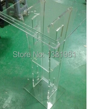 Small cheap acrylic lectern / plexiglass pulpit / perspex rostrum