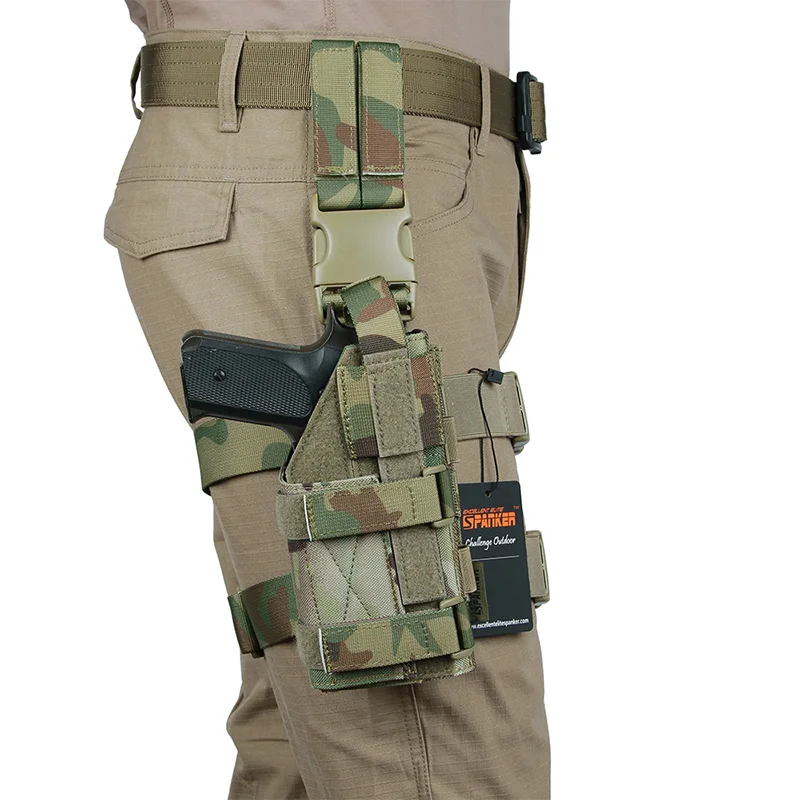 EXCELLENT ELITE SPANKER Drop-Leg-Plattenholster für Rechtshänder, taktische Oberschenkeltasche, Molle-Gewehrholster – Detail 13