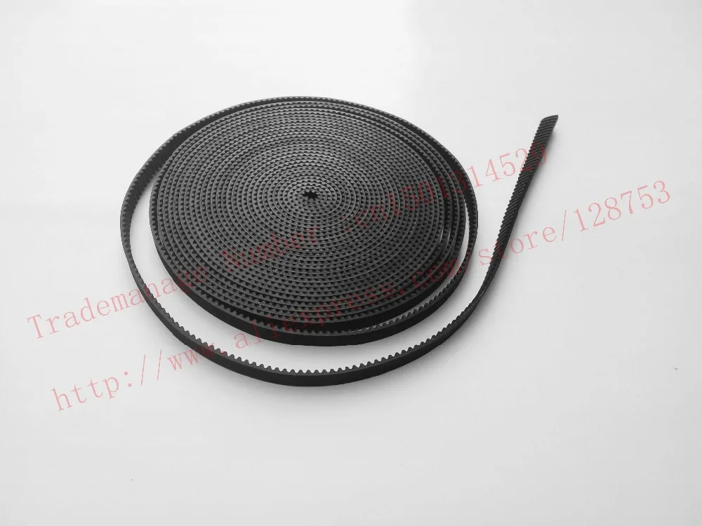 Hot sale 3 meter S2M-6mm open timing belt width 6mm 2M synchronous belt for 3D Makerbot printer accessories free shipping