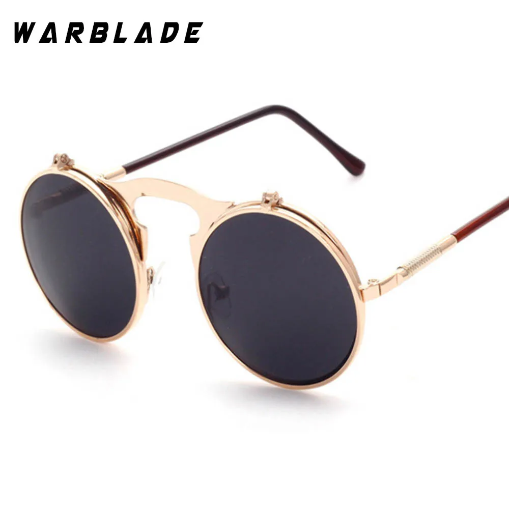 

VINTAGE STEAMPUNK Sunglasses round Designer steam punk Metal OCULOS de sol women COATING SUNGLASSES Men Retro CIRCLE SUN GLASSES