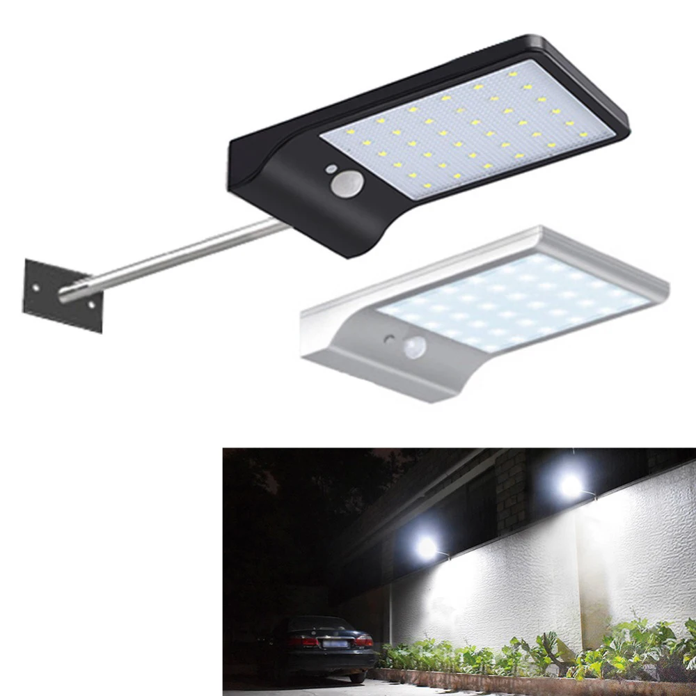 Solar Lamp Outdoor LED Light PIR Motion Sensor Solar 3 Modes Powered Lampada Decorative Wall Street Garden Street Light For Yard