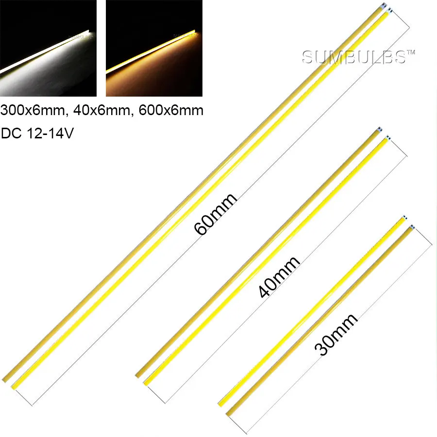 1W-50W COB LED 스트립 램프 전구 따뜻한 자연 순수한 흰색 파란색 빨간색 LED 매트릭스 바 칩 빛 DIY 실내 야외 조명