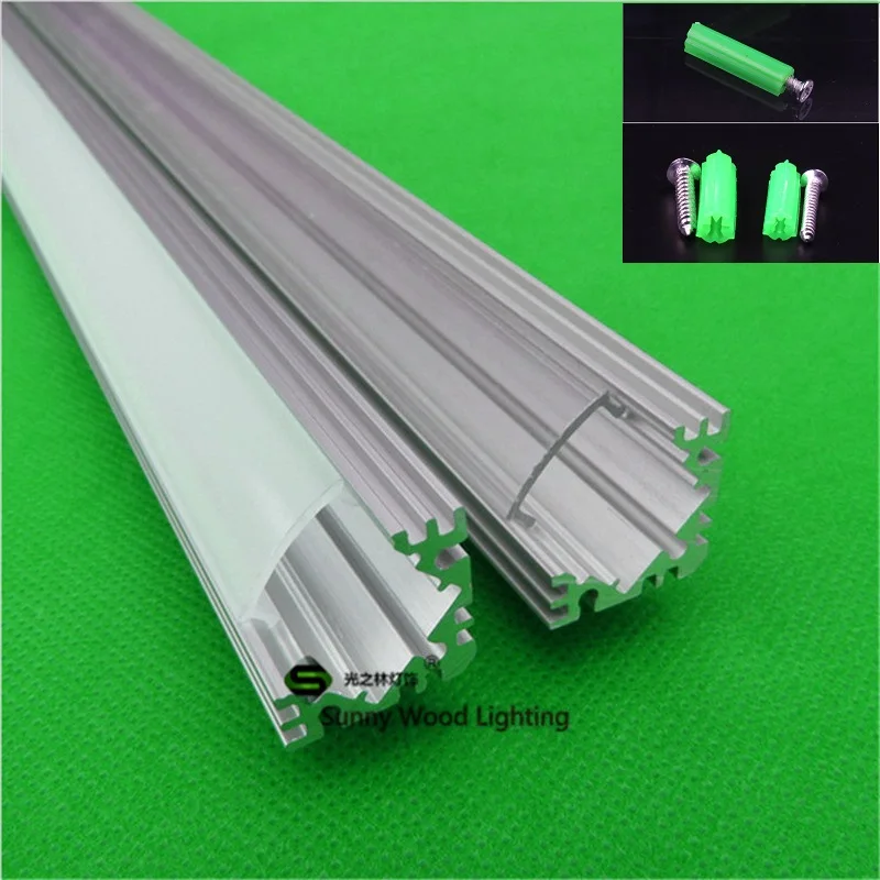 

10x1m wire hidden corner aluminum profile for led strip,milky/transparent cover for 12mm pcb with fittings