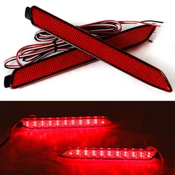 Par de luces reflectoras de parachoques trasero de freno, lámpara de freno trasero para Lexus IS-F GX470 RX300 Toyota Camry Sienna Venza Reiz