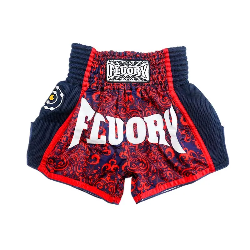 2019 stampa flower muay thai kids shorts retro mma shorts kick boxing pants for children (ragazzi e ragazze) e youth