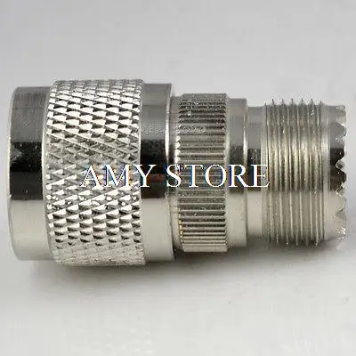 UHF hembra SO239 jack a N enchufe macho adaptador recto