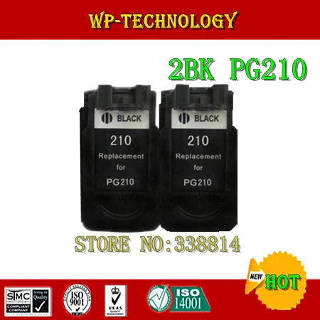 

Remanufactured ink cartridge suit for PG210XL (2pcs) , suit for Canon MX320 MX340 MX360 MX410 MX420 MP240 MP480 MP330,Full ink