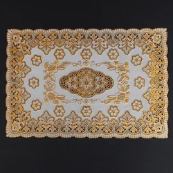 25x38cm Europe type hot stamping Table Cup Mat Creative Home Decor Coffee Drink Placemat Tableware   CD Record Drinks Coasters