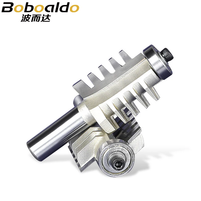 1pc 1/2 "Gambo Punte del Router Per Il Legno Lavorazione Del Legno Strumento Semicerchio Da Infilare Cuciture Coltello CNC Bevel Gear Cutter