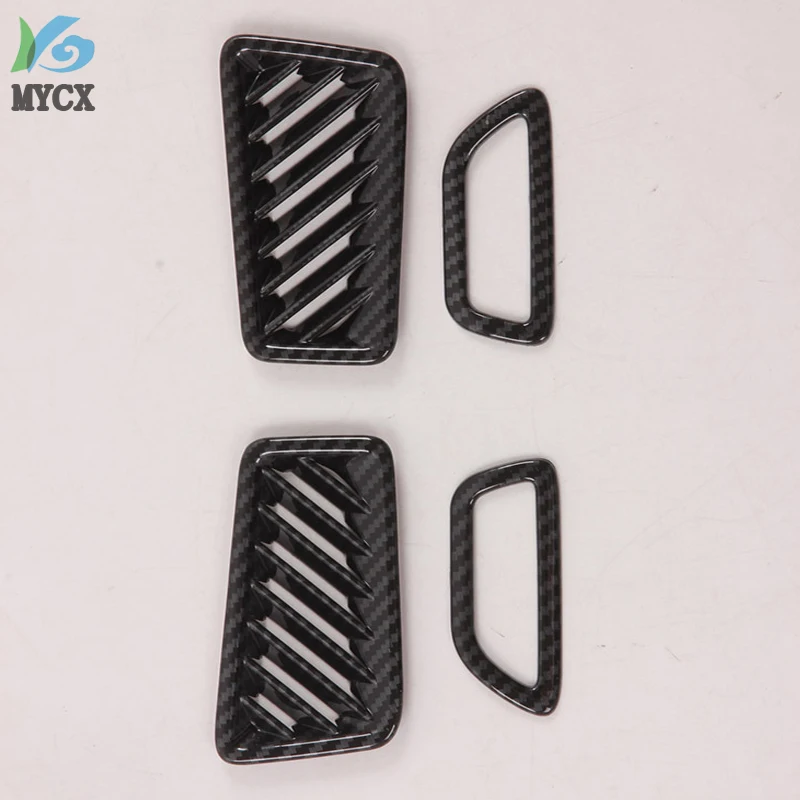 For Toyota RAV4 RAV 4 2019 2020 2021 2022 Car Interior Front Upper Air Vent Outlet Cover Trim 4pcs ABS Plastic Auto Accessories