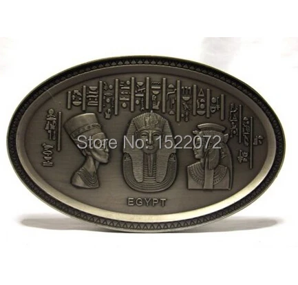 High quality and low price Egyptian Pharoh Bust metal Plate Plaque Ancient Egypt oval Egypt medallion cheap custom antique coins