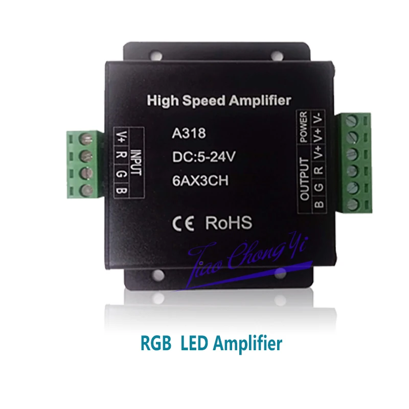 Led Strip High Speed Amplifier For 5050 5054 RGB RGBW RGB+CCT LED strip Light DC5V-24V