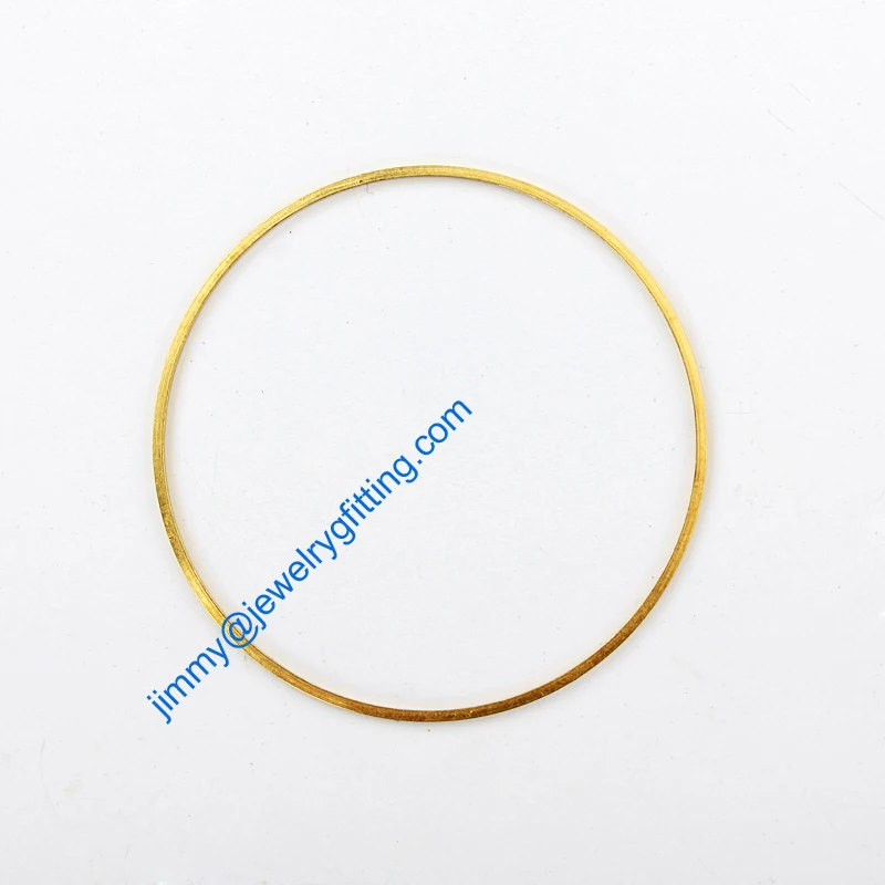 1000PCS Raw Brass Circle 55*1*1mm copper Rings jewelry findings Conntctors Quoit