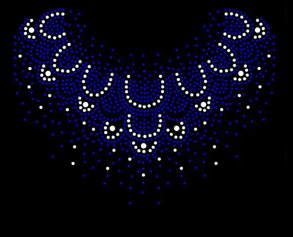 

2pc/lot Sweater hot fix rhinestone transfer motifs iron on crystal transfers design stone patch