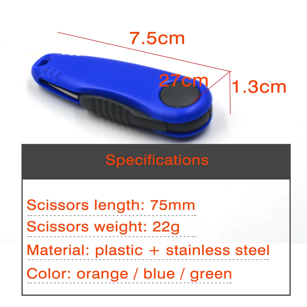 MNFT Folding Fishing Line Cut Clipper Shrimp-Shaped Fish Use Scissors Accessories Stainless Steel Fishing Scissor Tackle