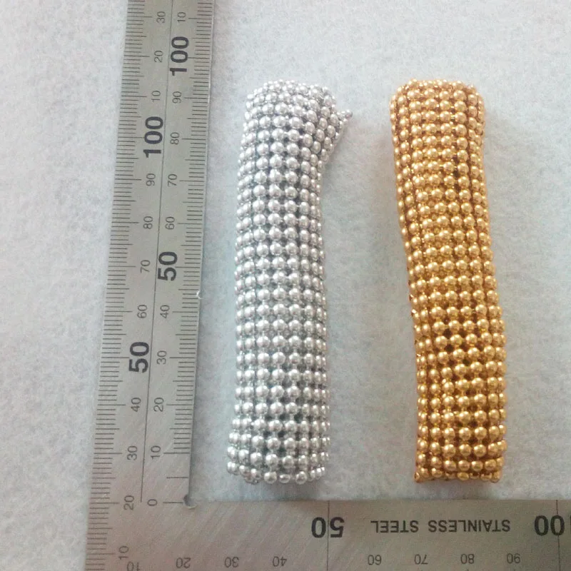 11x10cm Small Sampling Gold Silver Beaded Metal Mesh Fabric Metallic Metal Sequin Sequined Fabric For DIY Sewing Doll sew