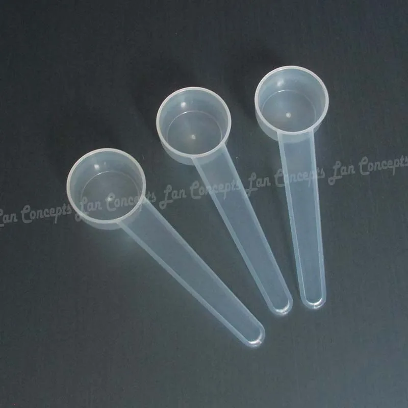 

10ML Plastic Measuring Scoop 5g PP Spoon 5 gram Measure Spoons - translucence 1000pcs/lot wholesale