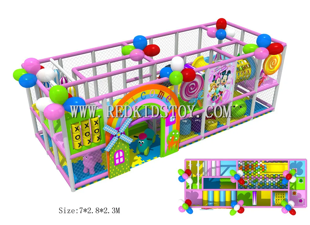 Exported to Canada Kindergarten Indoor Playground CE Certificated Nursery Kids Playground HZ-151016b