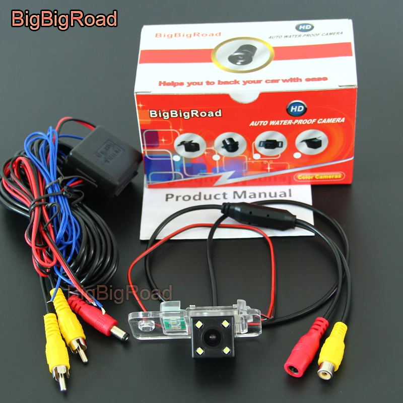 

BigBigRoad Car Rear View Reverse Backup Parking Camera Night Vision For Audi S6 S3 8P B7 8E 8H A6 RS4 RS6 C6 4F Q7 SQ7 4L