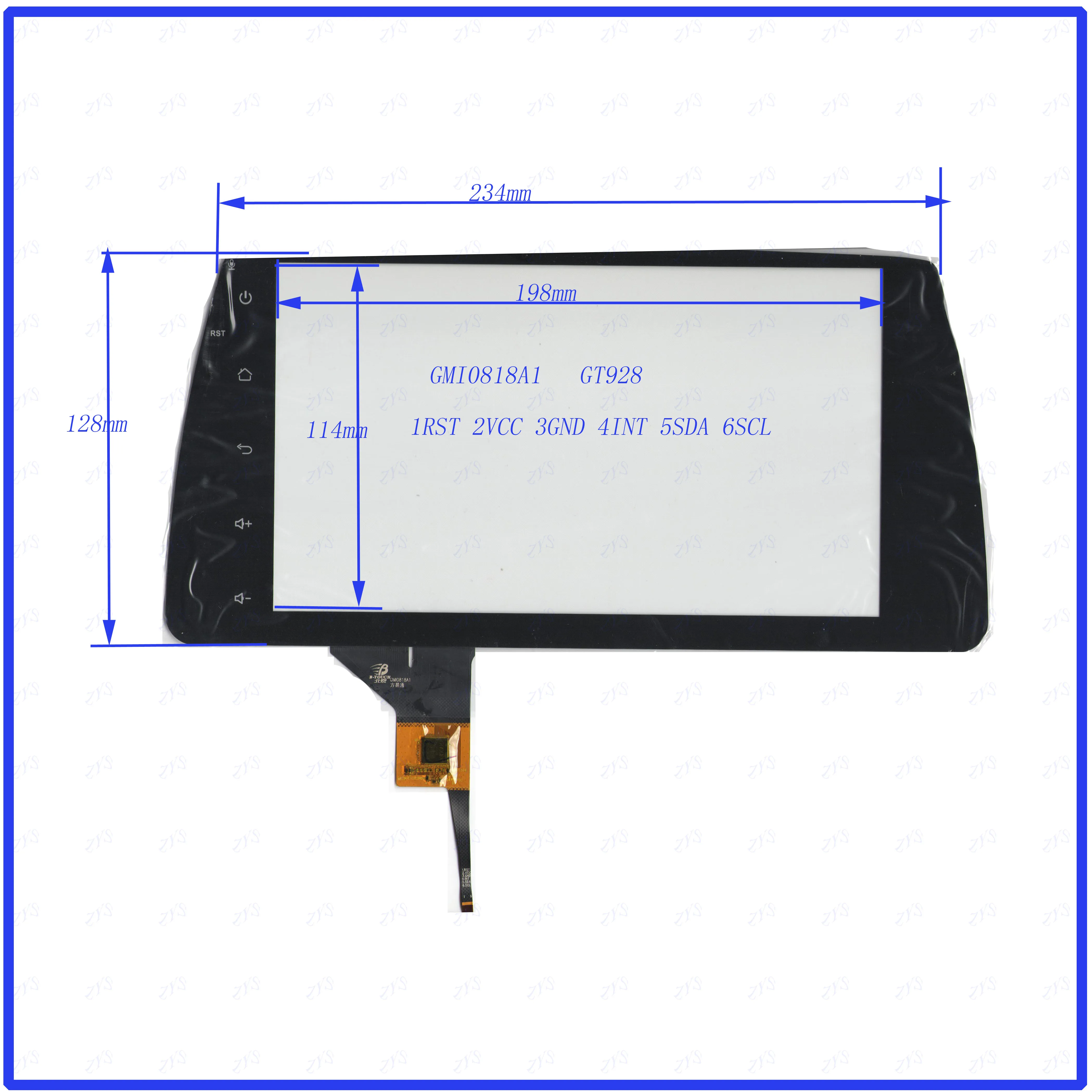 

ZhiYuSun Freeshipping GMI0818A1 234*128mm Capacitive screen GT928