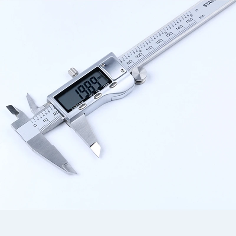 12 Inch LCD Digital Metal Vernier Caliper 0-300mm Stainless Steel Ruler 0.01mm Precision Electronic Inside Micrometer Gauge Tool