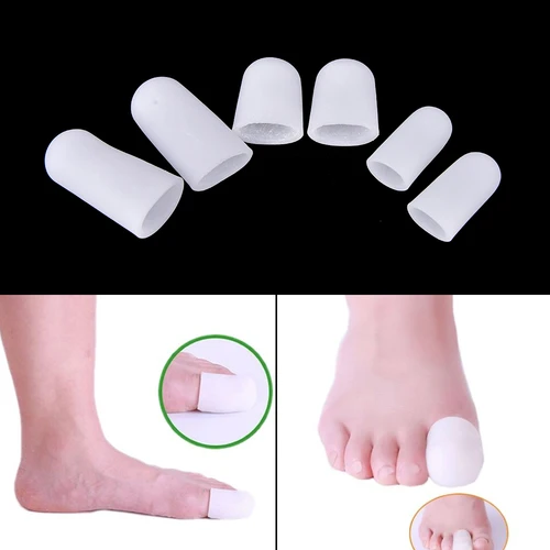 Vendaje de tubo de Gel de silicona, protectores de dedos y pies, alivio del dolor de pies, plantillas para el cuidado de los pies, herramienta para el cuidado de los pies, 2 piezas