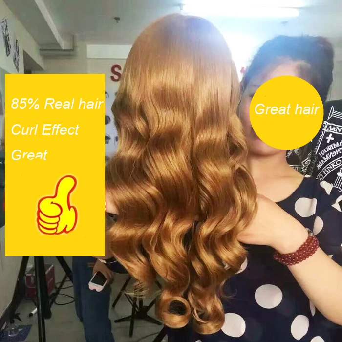 Doll Head For hairstyles Training Mannequin Head 85% Real Human Hair For Practice Curl Iron Straighten Hot Tongs Hairdressing