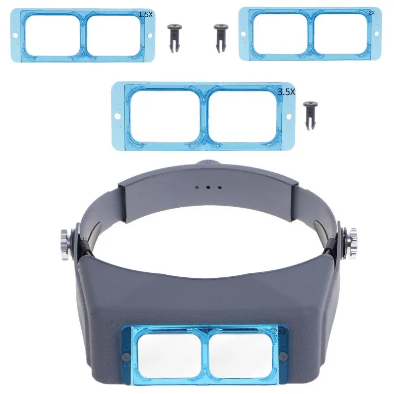 

Head-mounted Welding Repair Magnifier Head Band Optivisor Eye Loupe 4 Lens