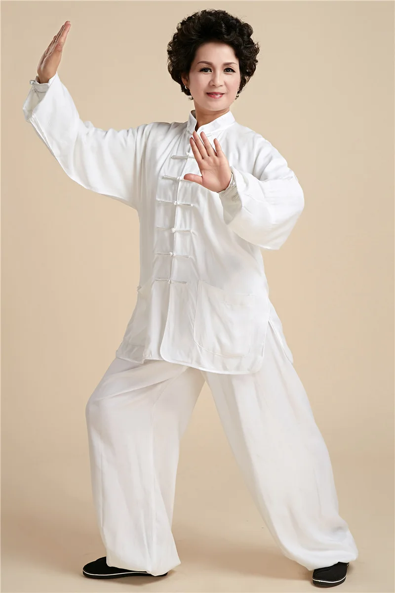 Shanghai Story National Chinese Women Tai Chi Uniform 100% Cotton Kung fu Suit Mandarin Collar Loose Clothing Set 5 Color