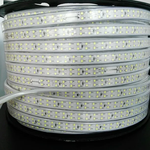 180led/m SMD 2835 LED Strip light 110V 120V Double Row LED tape rope ribbon for Home Garden Decoration