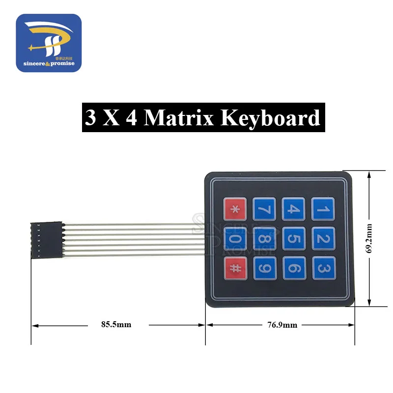 Variant: 3x4 matrix keyboard