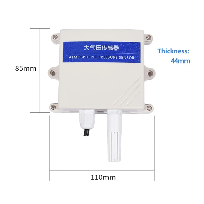 atm pressure sensor Atmospheric Pressure Sensor Transmitter Meter Monitor inline RS485 Modbus RTU waterproof agricultural