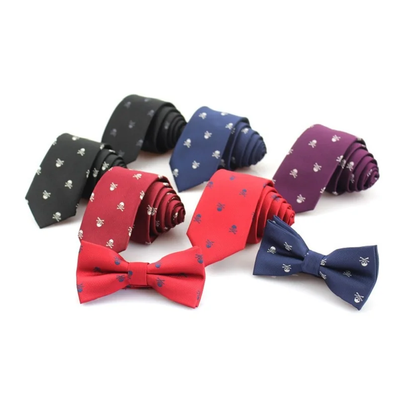 

Skull Bow Ties for Men Fashion Bowtie Party Gift Necktie Butterfly Gravata Slim Tie Wedding Cravat