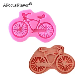 Bicycle Shape Fondant Cake Molds Candy Silicone Mold Biscuit Embossed Mould Cookie Decorating DIY Tools Kitchen Cookware