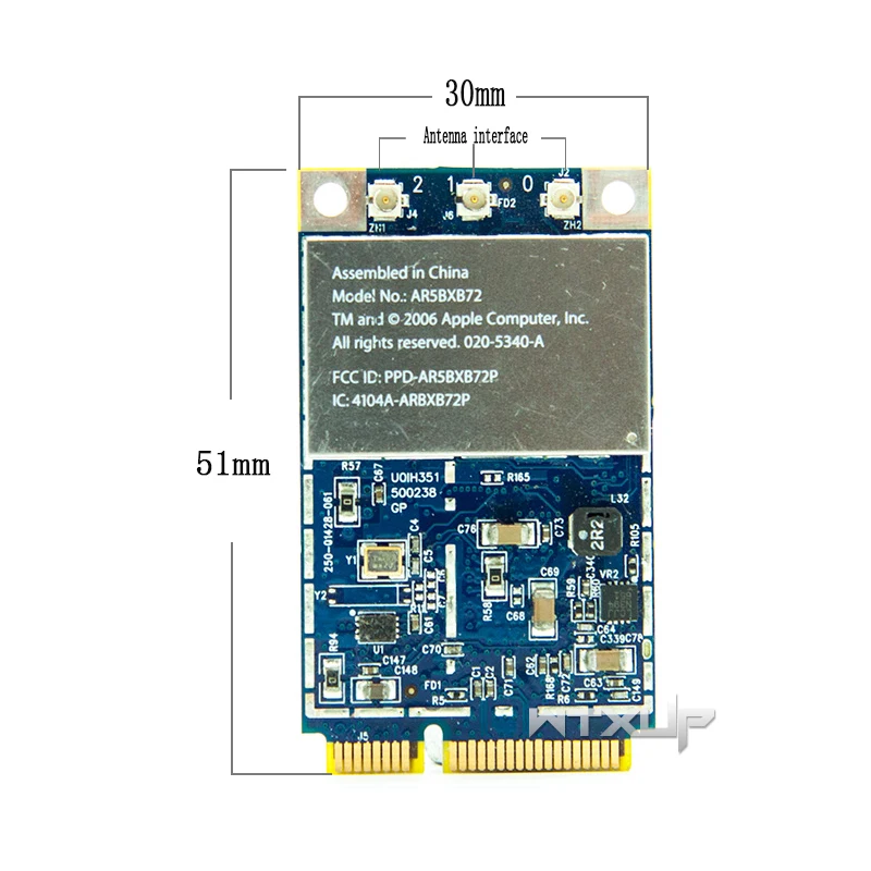 AR5418 AR5BXB72 AR5008 300Mbps 802.11a/b/g/n Dual band Wifi Wireless WLan Mini PCI-E Card for Apple Mac Dell Acer Asus