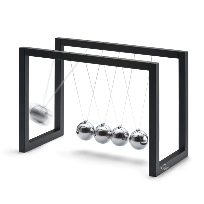 ABS Newtons Cradle Steel Balance Pendulum Ball Physics Science Fun Desk Toy Educational Teaching Accessory Gift 2color